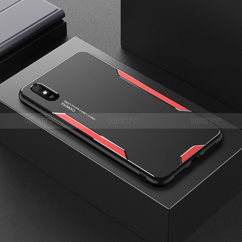 Xiaomi Redmi 9AT用ケース 高級感 手触り良い アルミメタル 製の金属製 兼シリコン カバー Xiaomi 