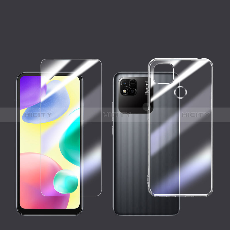 Xiaomi Redmi 9C用極薄ソフトケース シリコンケース 耐衝撃 全面保護 クリア透明 アンド液晶保護フィルム Xiaomi クリア