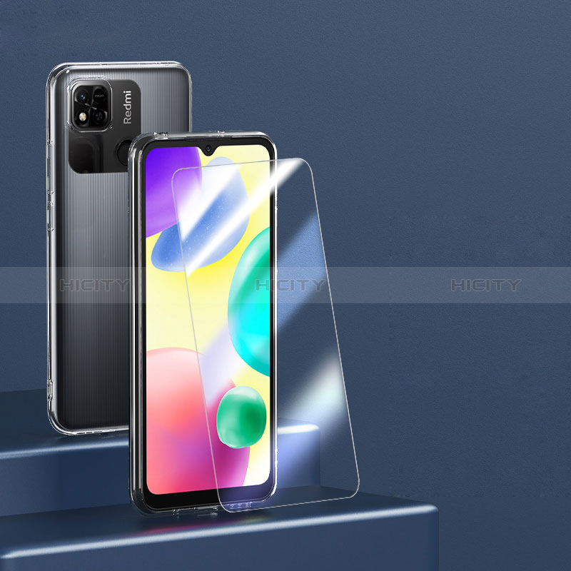 Xiaomi Redmi 9C用極薄ソフトケース シリコンケース 耐衝撃 全面保護 クリア透明 アンド液晶保護フィルム Xiaomi クリア