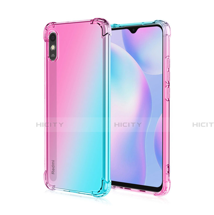 Xiaomi Redmi 9i用極薄ソフトケース シリコンケース 耐衝撃 全面保護 クリア透明 S01 Xiaomi ピンク