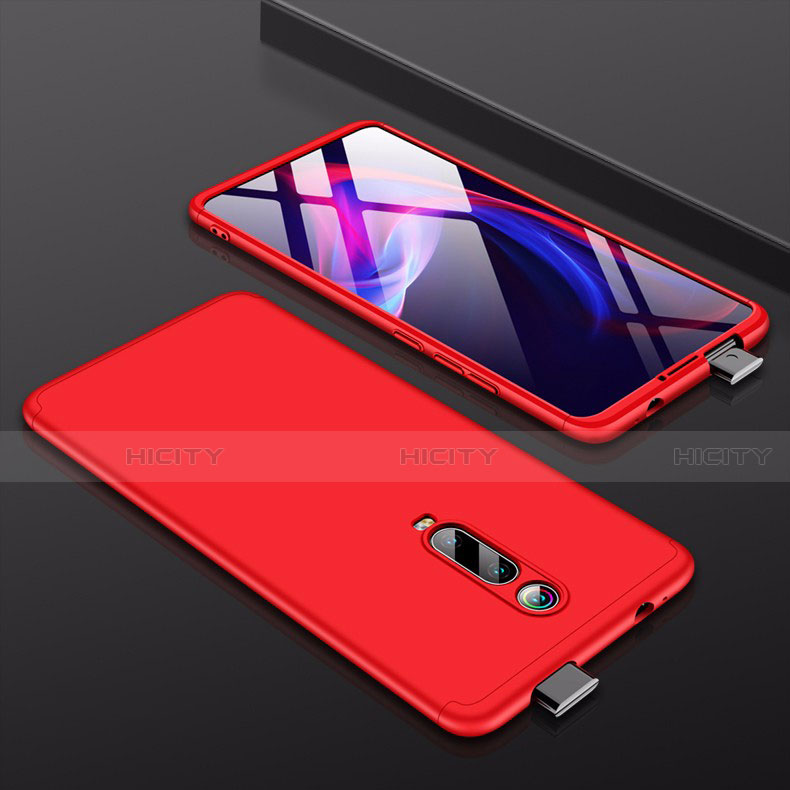 Xiaomi Redmi K20用ハードケース プラスチック 質感もマット 前面と背面 360度 フルカバー Xiaomi レッド