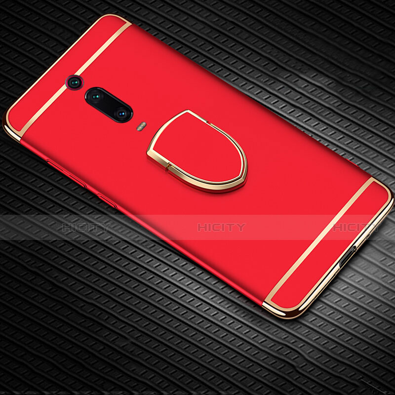 Xiaomi Redmi K20用ケース 高級感 手触り良い メタル兼プラスチック バンパー アンド指輪 T01 Xiaomi 