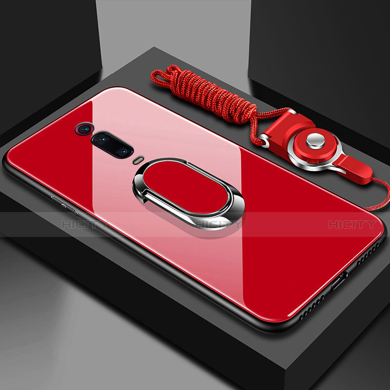 Xiaomi Redmi K20用ハイブリットバンパーケース プラスチック 鏡面 カバー アンド指輪 マグネット式 T01 Xiaomi 