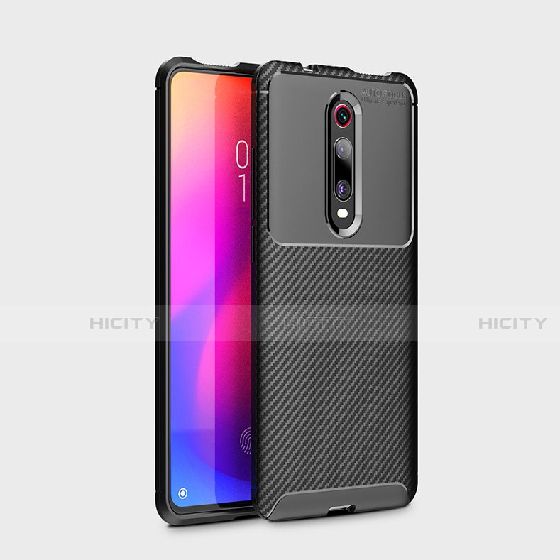 Xiaomi Redmi K20 Pro用シリコンケース ソフトタッチラバー ツイル カバー Xiaomi ブラック