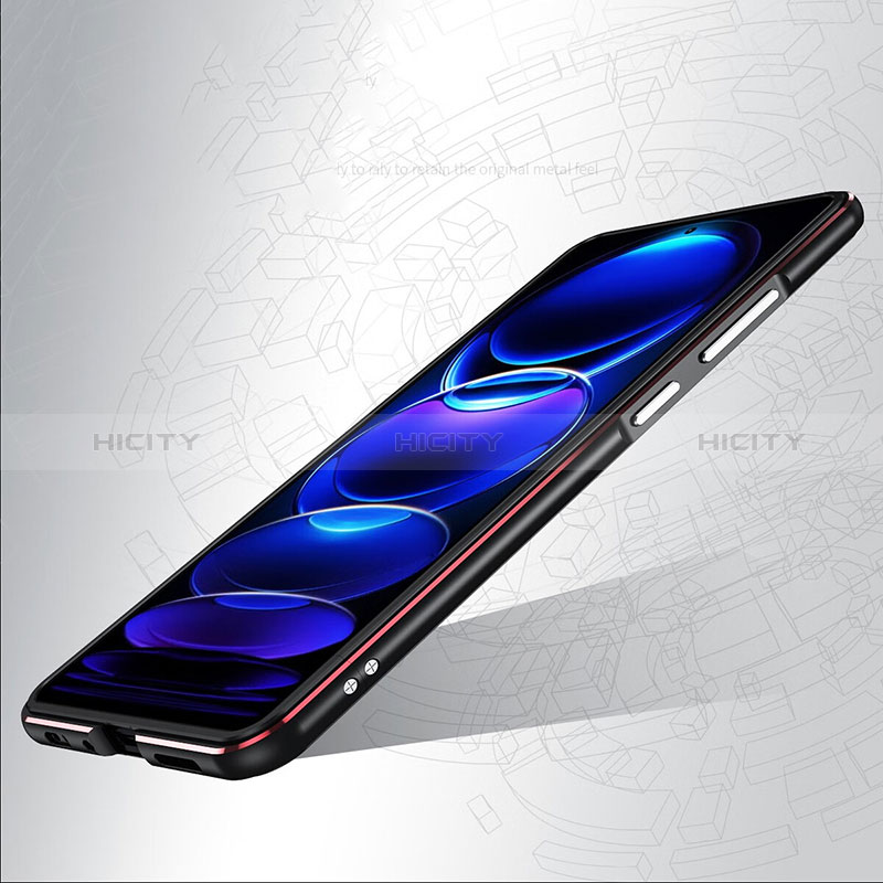 Xiaomi Redmi Note 12 5G用ケース 高級感 手触り良い アルミメタル 製の金属製 バンパー カバー S01 Xiaomi 