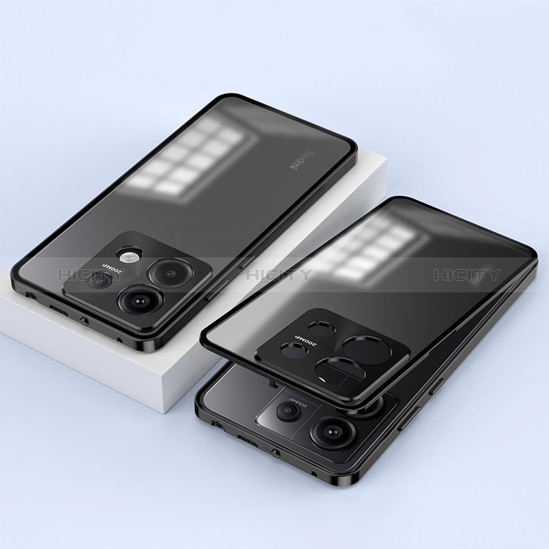 Xiaomi Redmi Note 13 Pro 5G用ケース 高級感 手触り良い アルミメタル 製の金属製 360度 フルカバーバンパー 鏡面 カバー P02 Xiaomi 