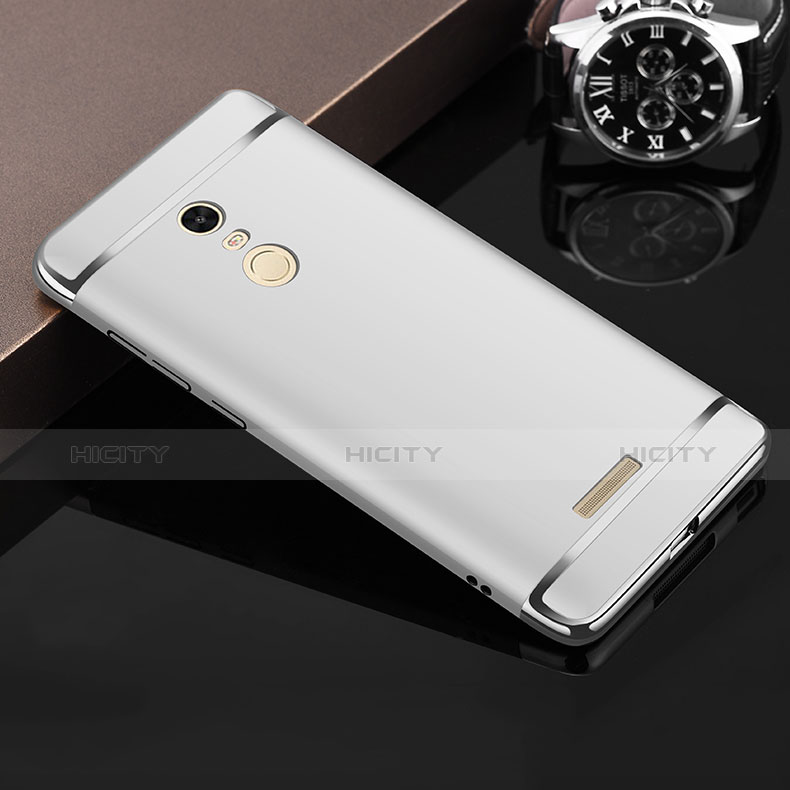 Xiaomi Redmi Note 3用ケース 高級感 手触り良い メタル兼プラスチック バンパー Xiaomi シルバー