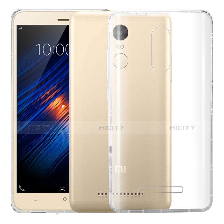 Xiaomi Redmi Note 3 MediaTek用極薄ソフトケース シリコンケース 耐衝撃 全面保護 クリア透明 T05 Xiaomi クリア