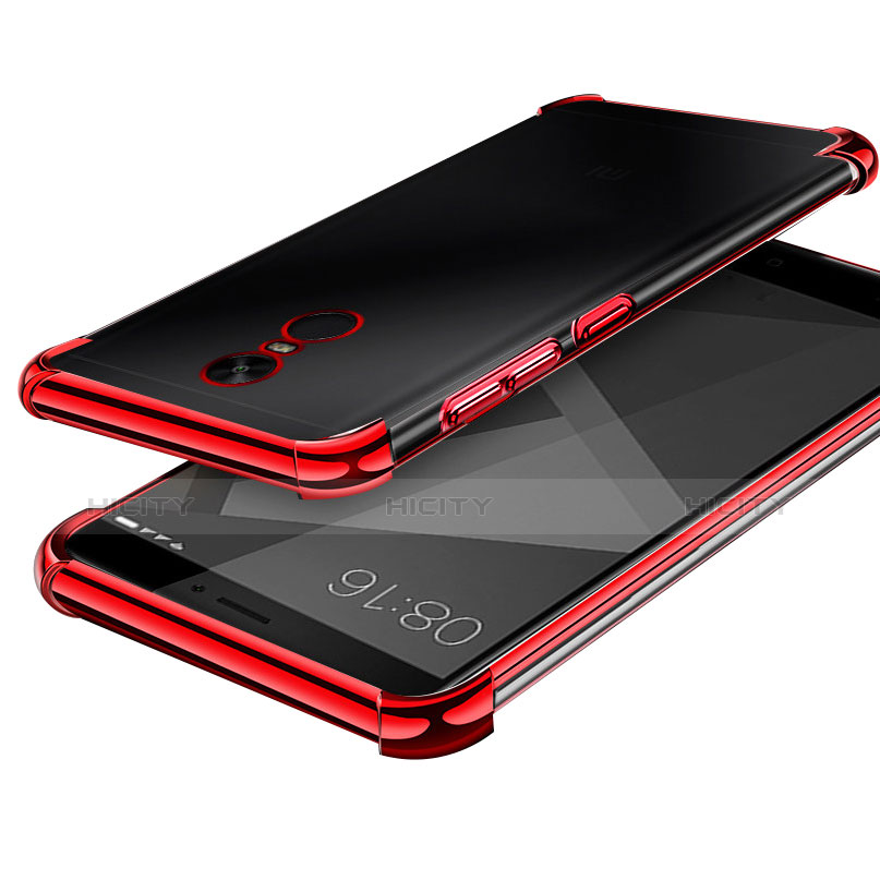 Xiaomi Redmi Note 4用極薄ソフトケース シリコンケース 耐衝撃 全面保護 クリア透明 H02 Xiaomi レッド