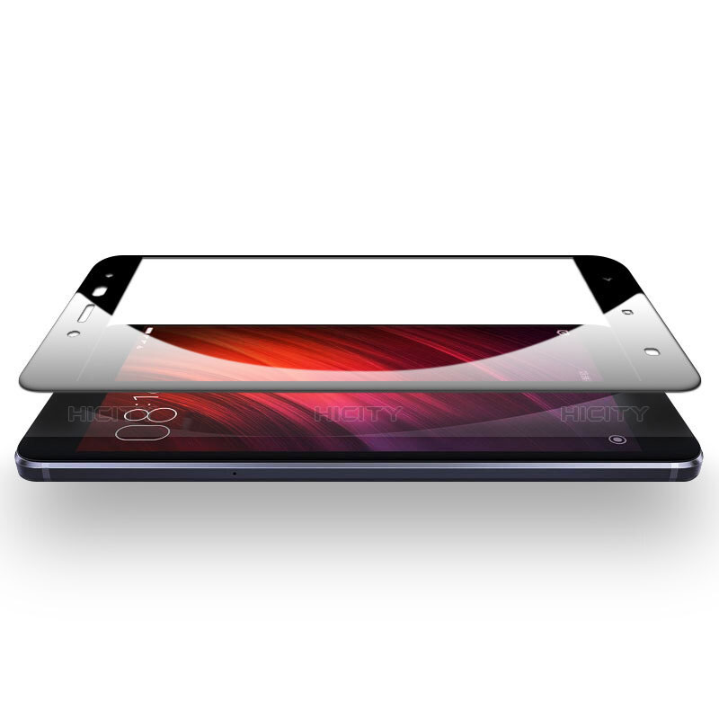 Xiaomi Redmi Note 4用強化ガラス フル液晶保護フィルム F05 Xiaomi ブラック