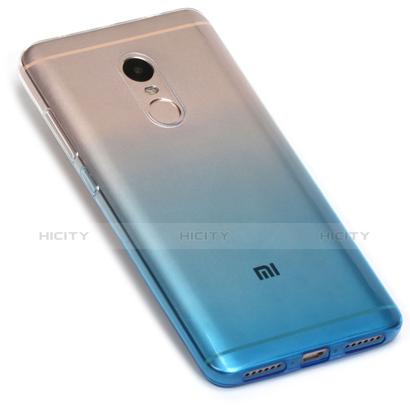 Xiaomi Redmi Note 4 Standard Edition用極薄ソフトケース グラデーション 勾配色 クリア透明 G01 Xiaomi ネイビー