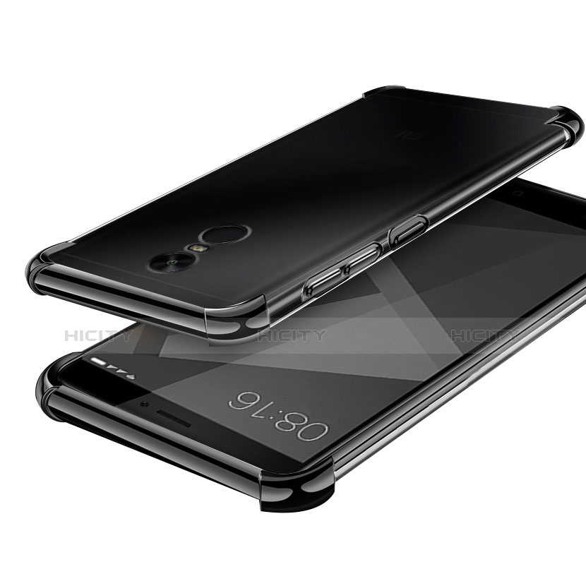 Xiaomi Redmi Note 4X High Edition用極薄ソフトケース シリコンケース 耐衝撃 全面保護 クリア透明 H02 Xiaomi ブラック