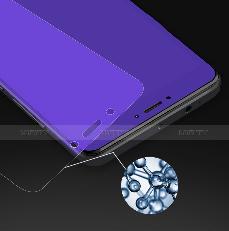 Xiaomi Redmi Note 4X High Edition用アンチグレア ブルーライト 強化ガラス 液晶保護フィルム B01 Xiaomi ネイビー