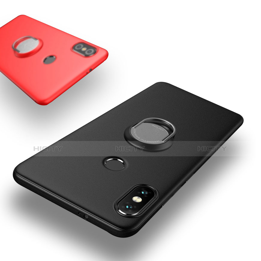 Xiaomi Redmi Note 5 AI Dual Camera用極薄ソフトケース シリコンケース 耐衝撃 全面保護 アンド指輪 バンパー Xiaomi 