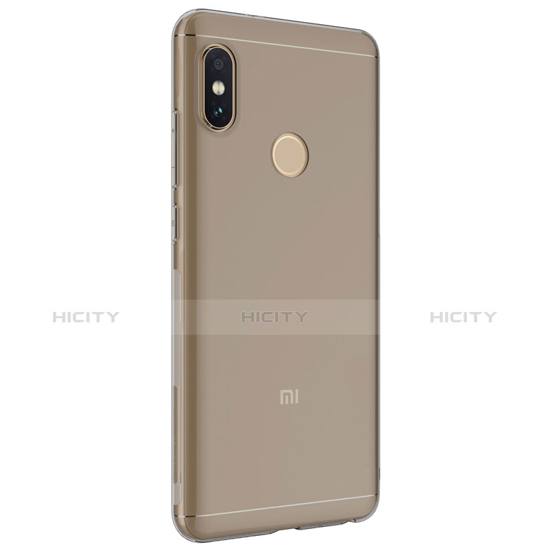 Xiaomi Redmi Note 5用極薄ソフトケース シリコンケース 耐衝撃 全面保護 クリア透明 カバー Xiaomi グレー