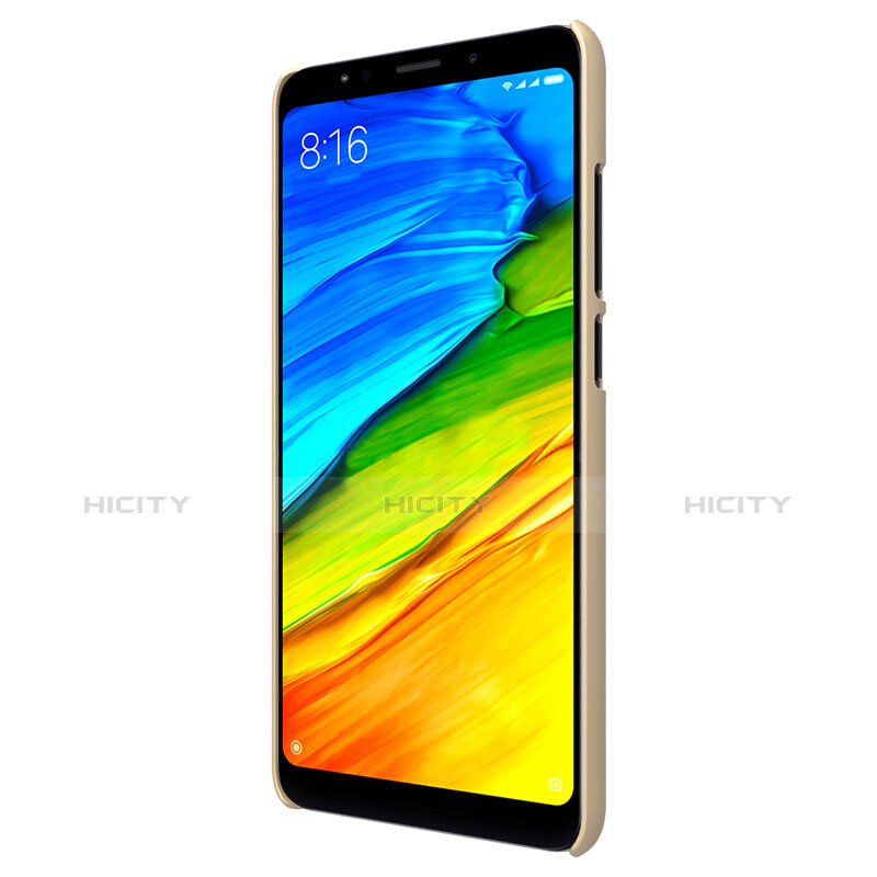 Xiaomi Redmi Note 5 Indian Version用ハードケース プラスチック メッシュ デザイン Xiaomi ゴールド