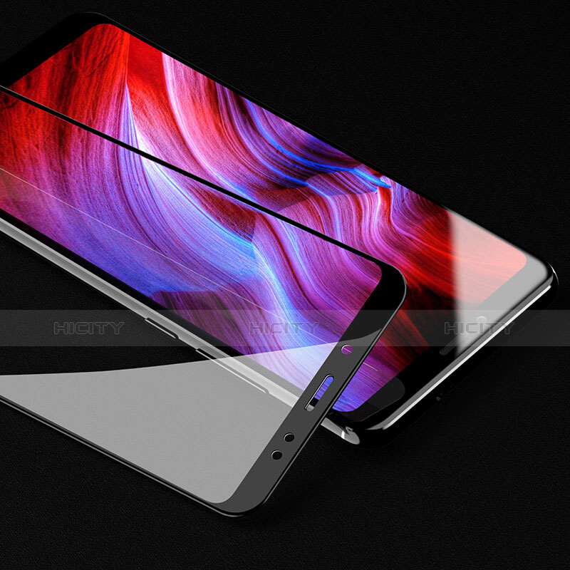Xiaomi Redmi Note 5用強化ガラス フル液晶保護フィルム Xiaomi ブラック