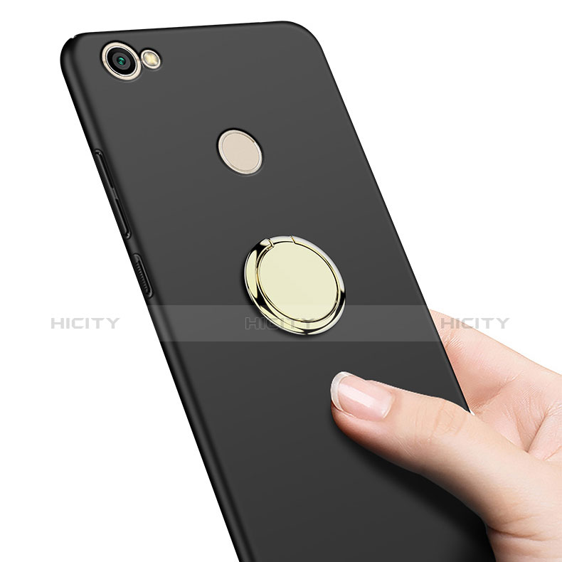 Xiaomi Redmi Note 5A Pro用ハードケース プラスチック 質感もマット アンド指輪 Xiaomi ブラック