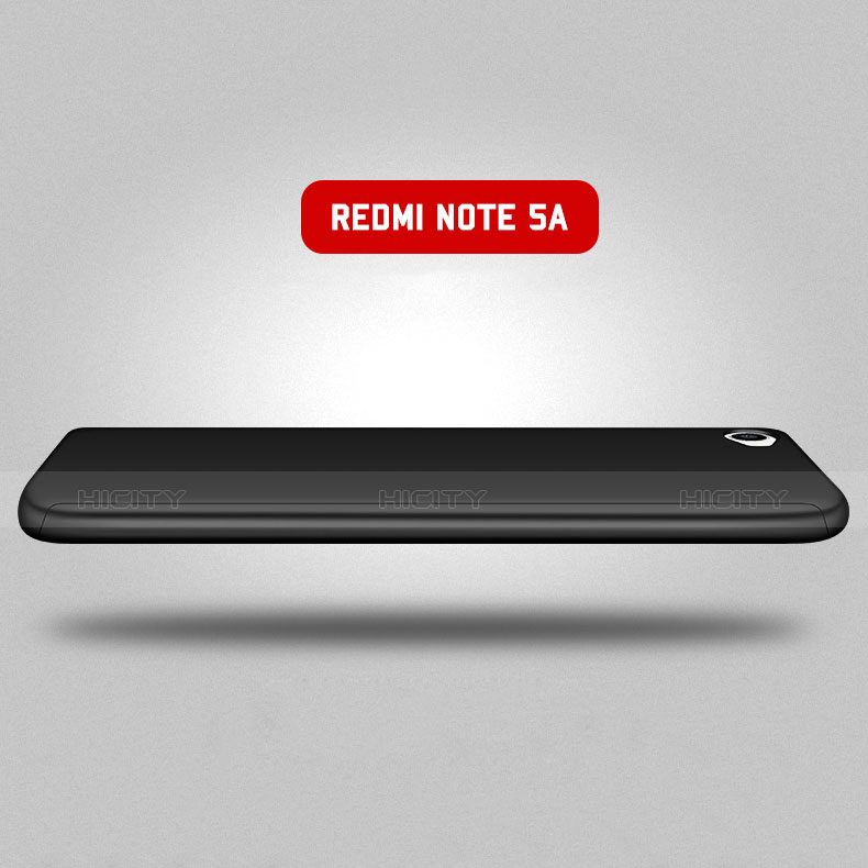 Xiaomi Redmi Note 5A Standard Edition用ハードケース プラスチック 質感もマット 前面と背面 360度 フルカバー Xiaomi ブラック