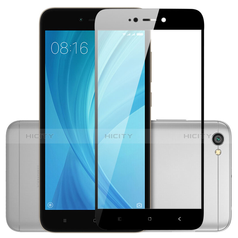 Xiaomi Redmi Note 5A Standard Edition用強化ガラス フル液晶保護フィルム Xiaomi ブラック