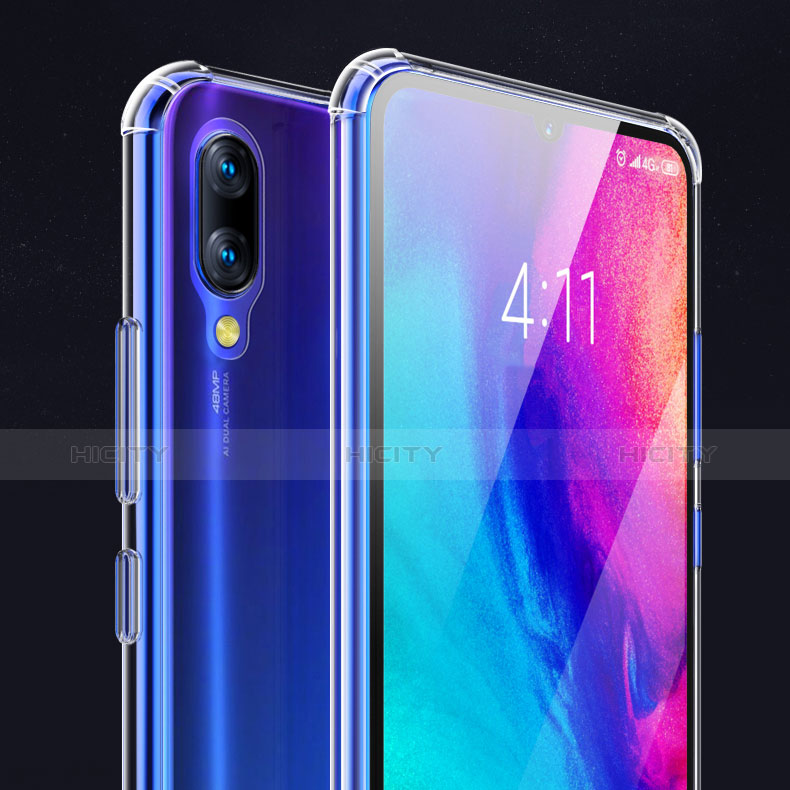 Xiaomi Redmi Note 7用極薄ソフトケース シリコンケース 耐衝撃 全面保護 クリア透明 T03 Xiaomi クリア