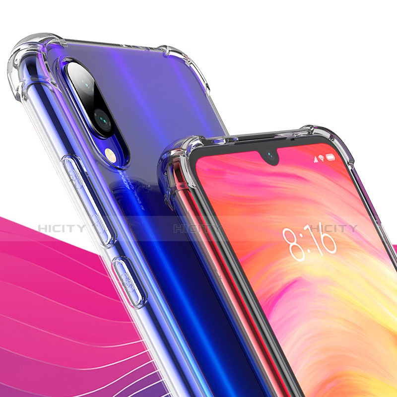 Xiaomi Redmi Note 7用極薄ソフトケース シリコンケース 耐衝撃 全面保護 クリア透明 T06 Xiaomi クリア