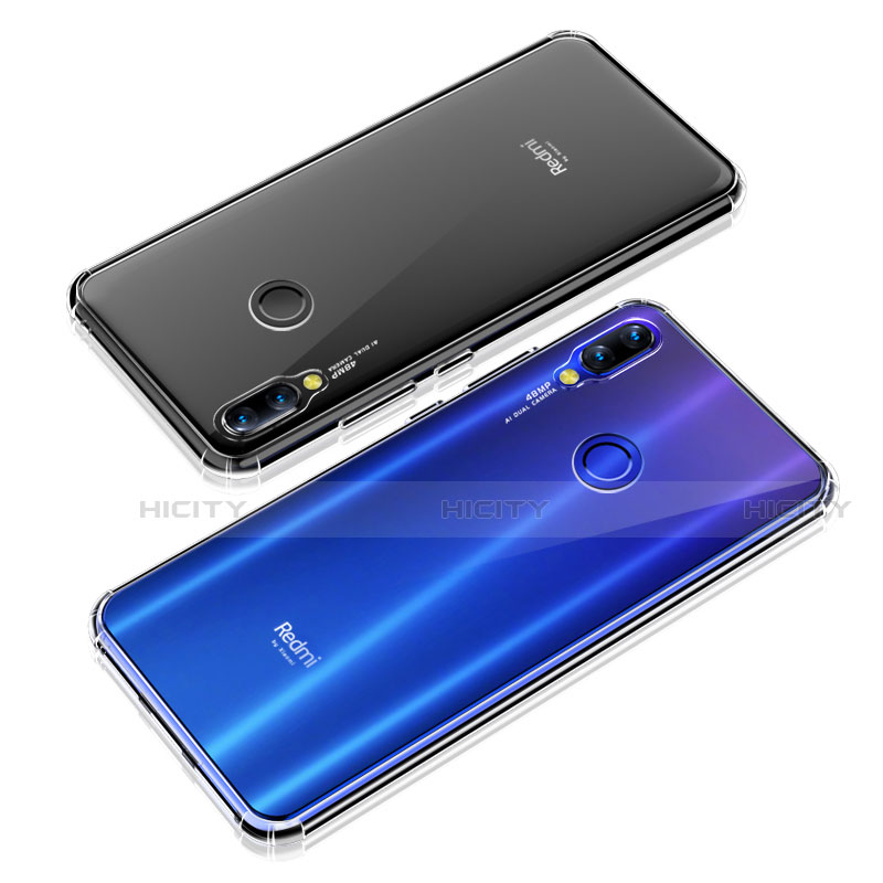 Xiaomi Redmi Note 7 Pro用極薄ソフトケース シリコンケース 耐衝撃 全面保護 クリア透明 T03 Xiaomi クリア