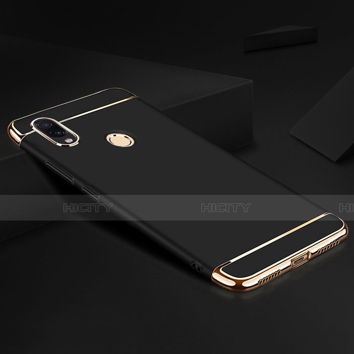 Xiaomi Redmi Note 7 Pro用ケース 高級感 手触り良い メタル兼プラスチック バンパー M01 Xiaomi ブラック