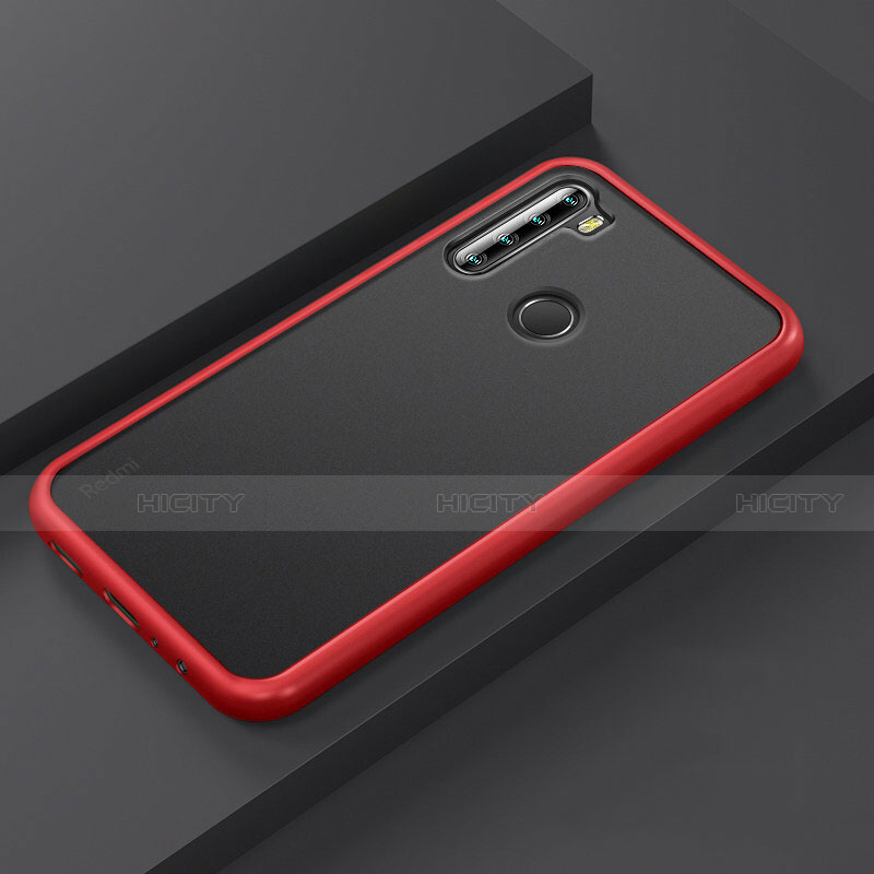 Xiaomi Redmi Note 8 (2021)用ハイブリットバンパーケース プラスチック 兼シリコーン カバー R03 Xiaomi レッド