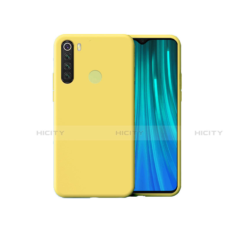 Xiaomi Redmi Note 8 (2021)用360度 フルカバー極薄ソフトケース シリコンケース 耐衝撃 全面保護 バンパー Xiaomi イエロー