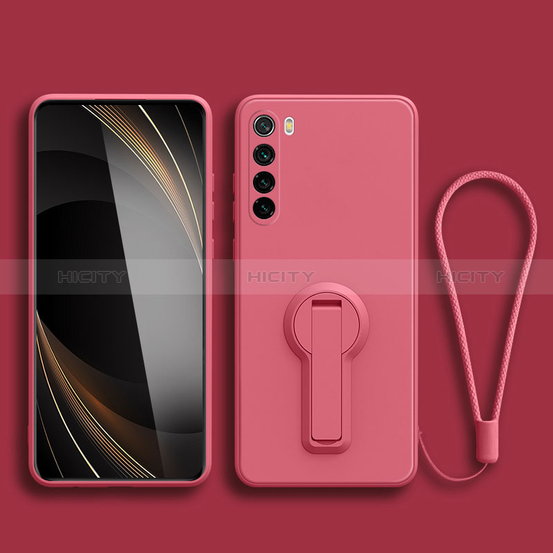 Xiaomi Redmi Note 8 (2021)用極薄ソフトケース シリコンケース 耐衝撃 全面保護 スタンド バンパー Xiaomi 