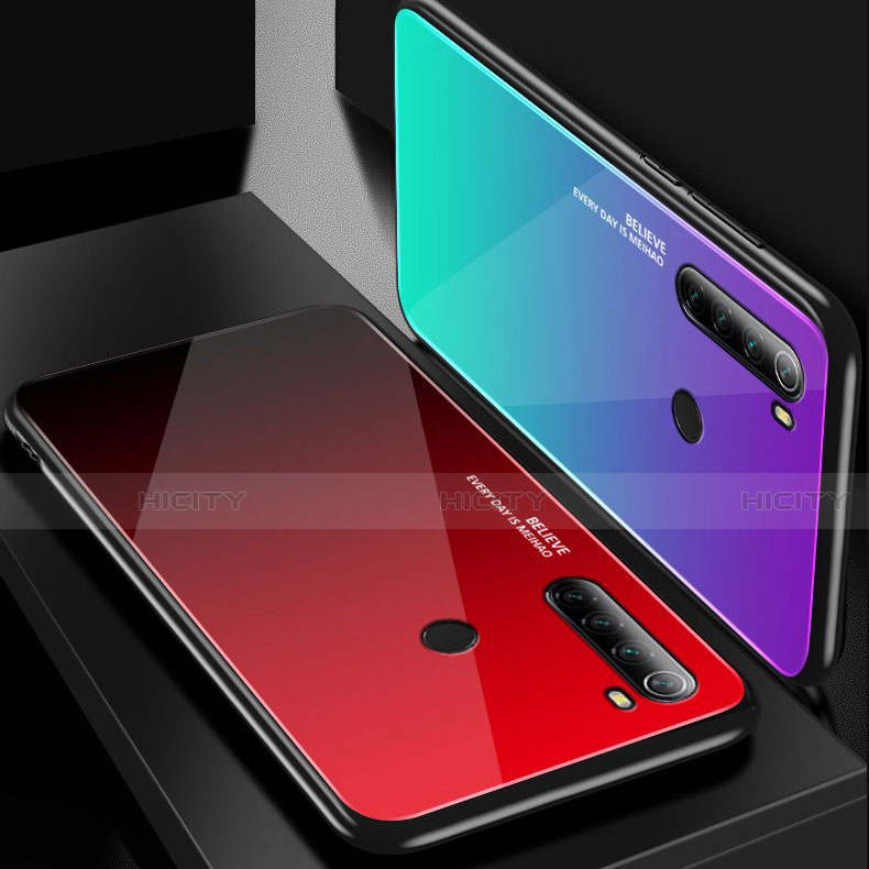 Xiaomi Redmi Note 8 (2021)用ハイブリットバンパーケース プラスチック 鏡面 カバー Xiaomi 