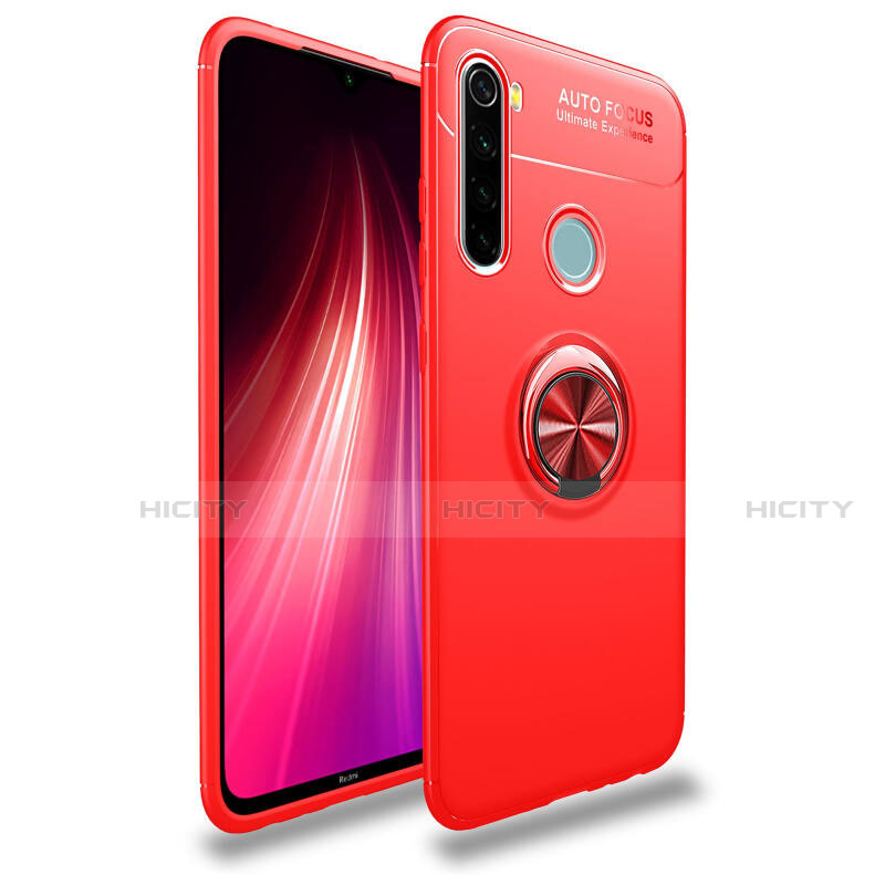 Xiaomi Redmi Note 8 (2021)用極薄ソフトケース シリコンケース 耐衝撃 全面保護 アンド指輪 マグネット式 バンパー T02 Xiaomi 