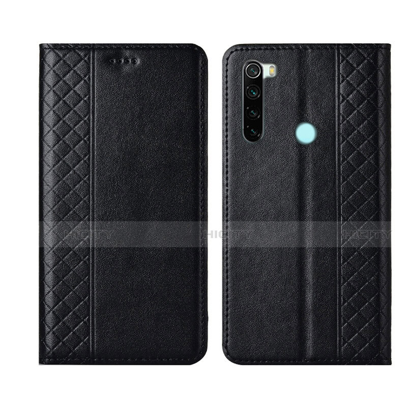 Xiaomi Redmi Note 8用手帳型 レザーケース スタンド カバー T16 Xiaomi ブラック