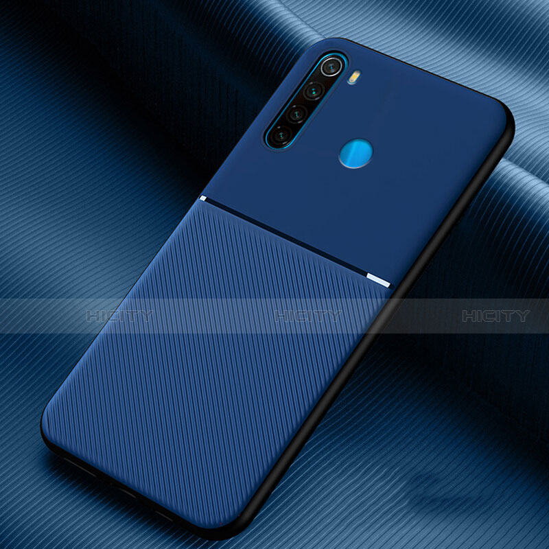 Xiaomi Redmi Note 8用360度 フルカバー極薄ソフトケース シリコンケース 耐衝撃 全面保護 バンパー C06 Xiaomi ネイビー