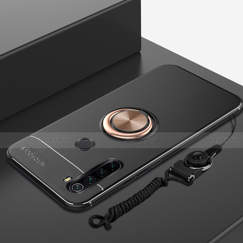 Xiaomi Redmi Note 8用極薄ソフトケース シリコンケース 耐衝撃 全面保護 アンド指輪 マグネット式 バンパー Xiaomi 