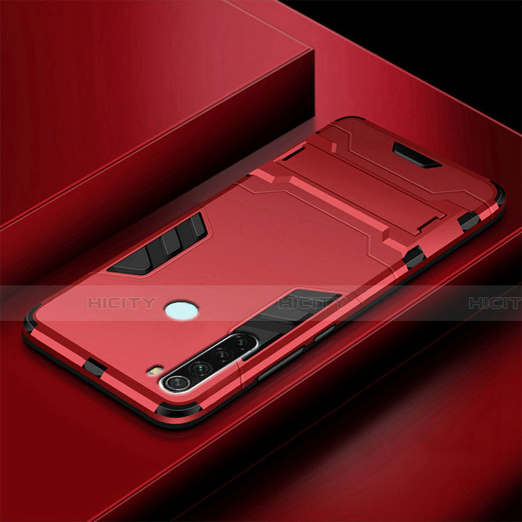 Xiaomi Redmi Note 8用ハイブリットバンパーケース スタンド プラスチック 兼シリコーン カバー R03 Xiaomi 