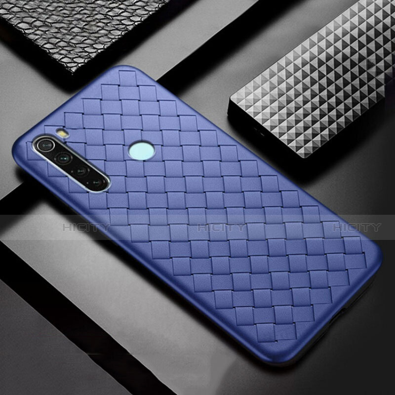 Xiaomi Redmi Note 8用シリコンケース ソフトタッチラバー レザー柄 カバー H04 Xiaomi 