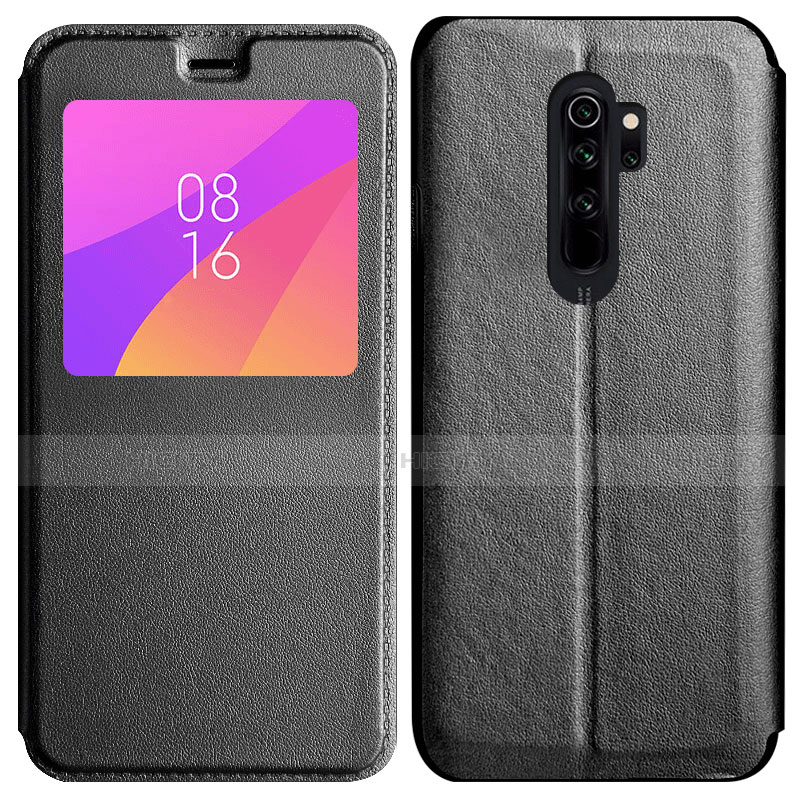 Xiaomi Redmi Note 8 Pro用手帳型 レザーケース スタンド カバー T11 Xiaomi ブラック