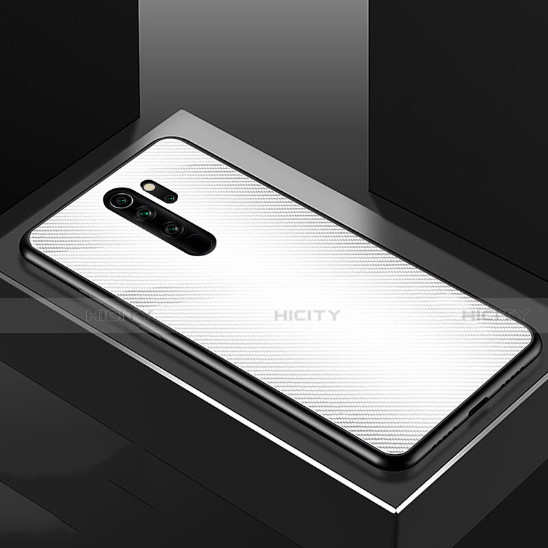 Xiaomi Redmi Note 8 Pro用ハイブリットバンパーケース プラスチック パターン 鏡面 カバー K01 Xiaomi ホワイト