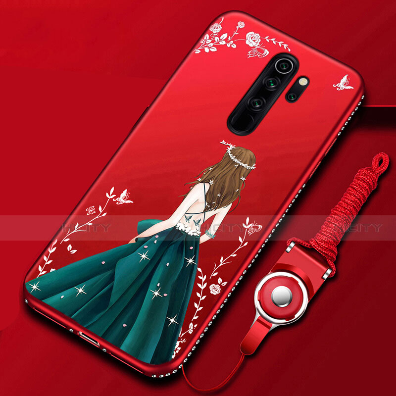 Xiaomi Redmi Note 8 Pro用シリコンケース ソフトタッチラバー バタフライ ドレスガール ドレス少女 カバー Xiaomi マルチカラー