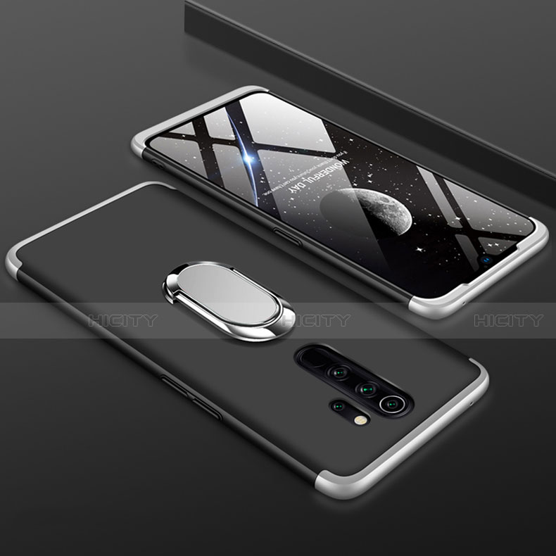 Xiaomi Redmi Note 8 Pro用ハードケース プラスチック 質感もマット 前面と背面 360度 フルカバー アンド指輪 Xiaomi 
