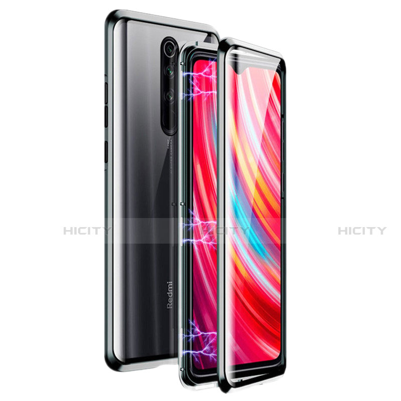 Xiaomi Redmi Note 8 Pro用ケース 高級感 手触り良い アルミメタル 製の金属製 360度 フルカバーバンパー 鏡面 カバー Xiaomi 