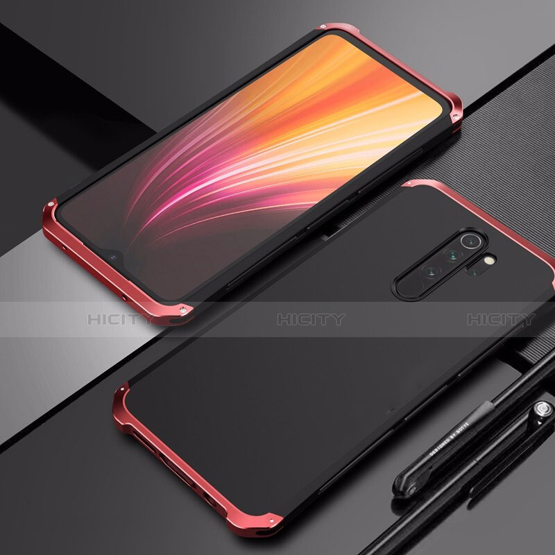 Xiaomi Redmi Note 8 Pro用ケース 高級感 手触り良い アルミメタル 製の金属製 カバー T02 Xiaomi 