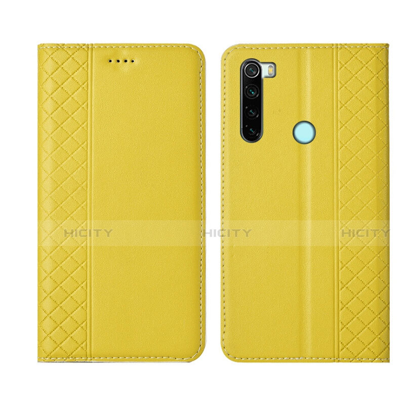 Xiaomi Redmi Note 8T用手帳型 レザーケース スタンド カバー T16 Xiaomi イエロー