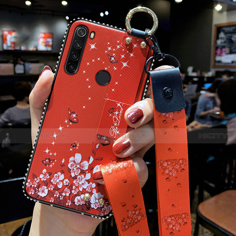 Xiaomi Redmi Note 8T用シリコンケース ソフトタッチラバー 花 カバー K02 Xiaomi 