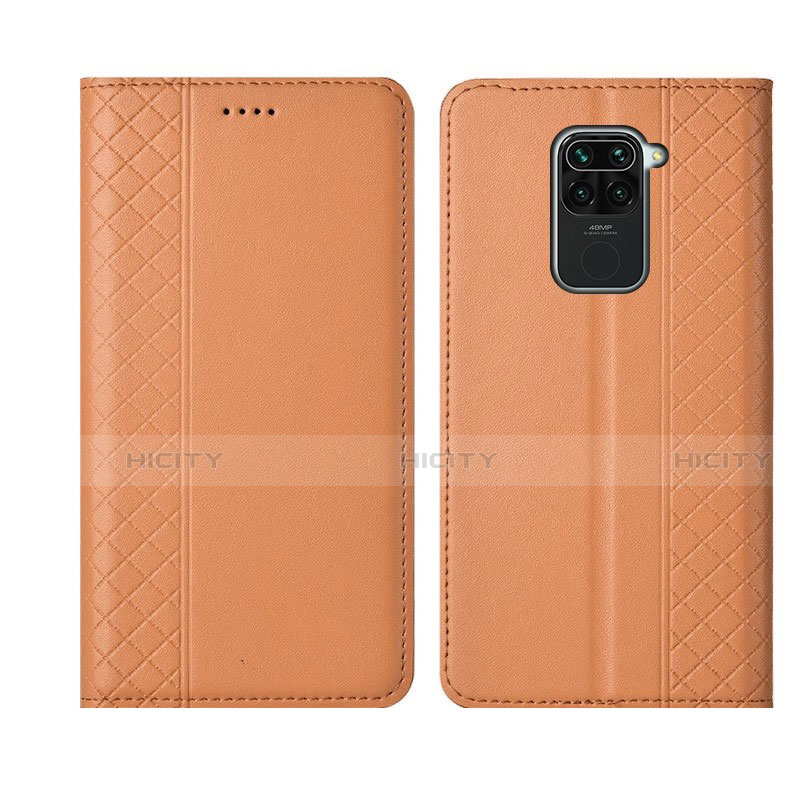 Xiaomi Redmi Note 9用手帳型 レザーケース スタンド カバー T07 Xiaomi オレンジ