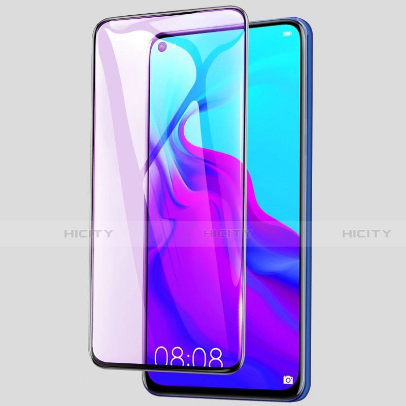 Xiaomi Redmi Note 9用強化ガラス フル液晶保護フィルム アンチグレア ブルーライト Xiaomi ブラック