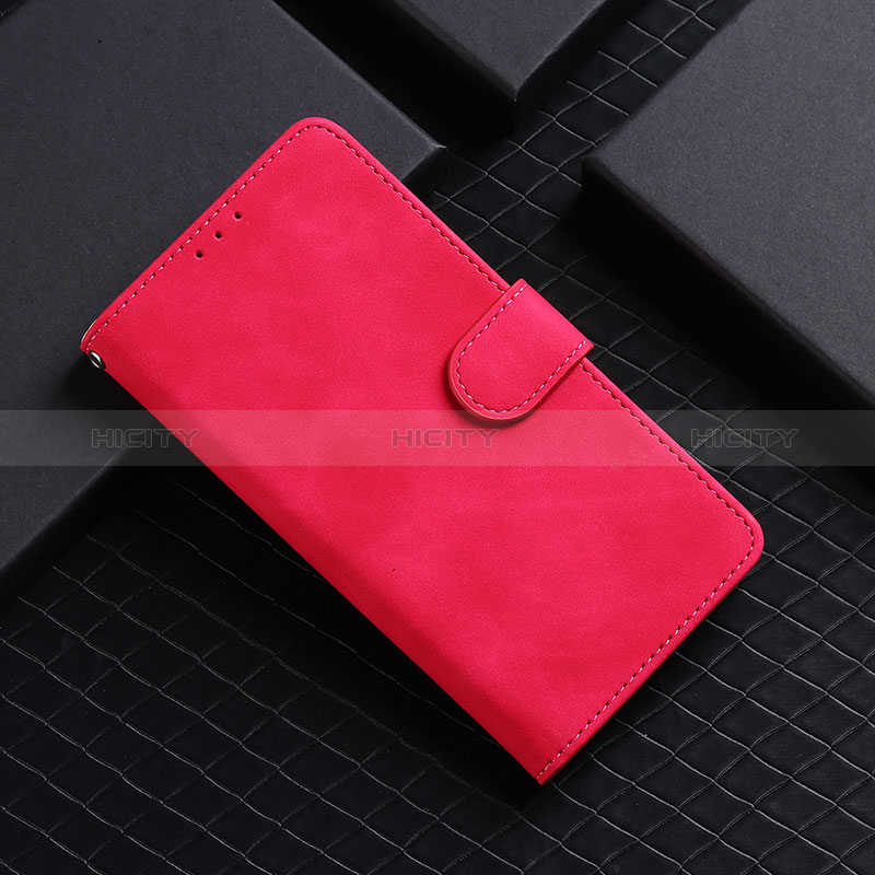 Xiaomi Redmi Note 9 Pro用手帳型 レザーケース スタンド カバー L03Z Xiaomi ローズレッド