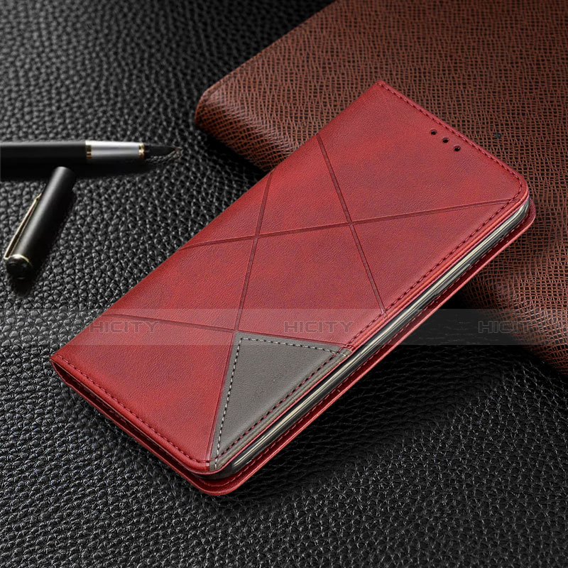 Xiaomi Redmi Note 9 Pro用手帳型 レザーケース スタンド カバー T02 Xiaomi レッド